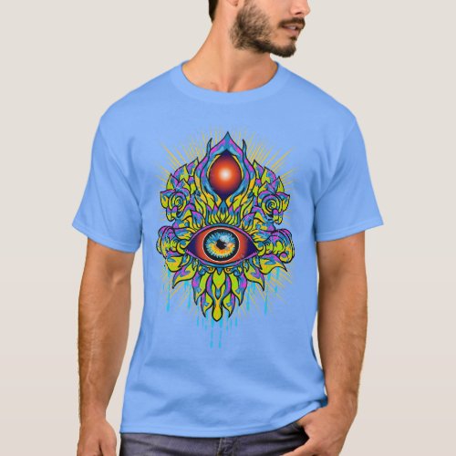 Psychedelic 3rd Eye Trippy Art T_Shirt