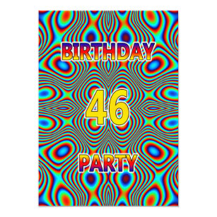 46th Birthday Invitations Zazzle 46th Birthday Invitations Zazzle