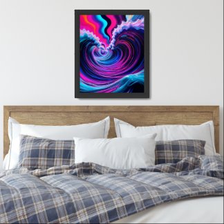 Psychedelic Abstract Art Poster