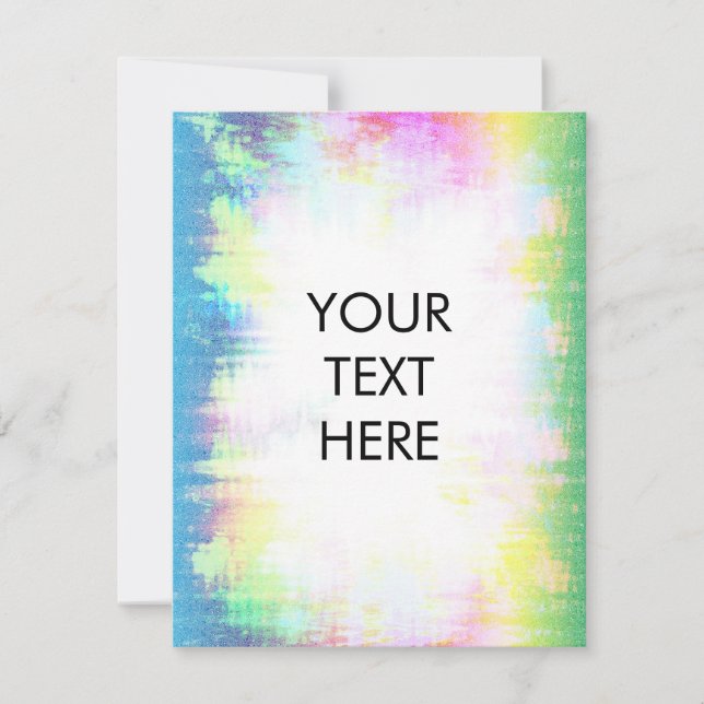 Psychedelic abstract Blank Card (Front)