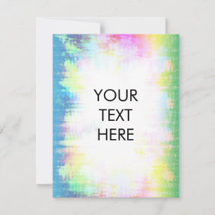 Psychedelic abstract Blank Card