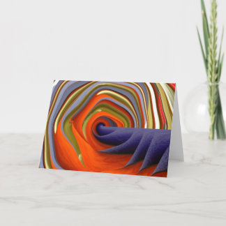 Psychedelic Abstract Customizable Greeting Card