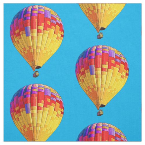 Psychedelic Abstract Flying Hot Air Balloon Fabric