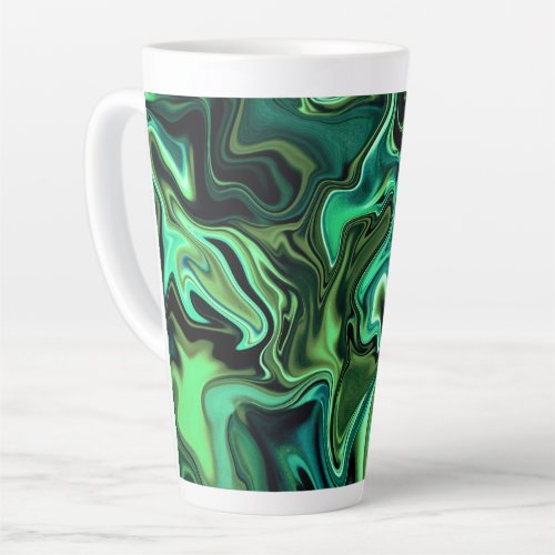 Psychedelic Abstract Liquid Art Latte Mug