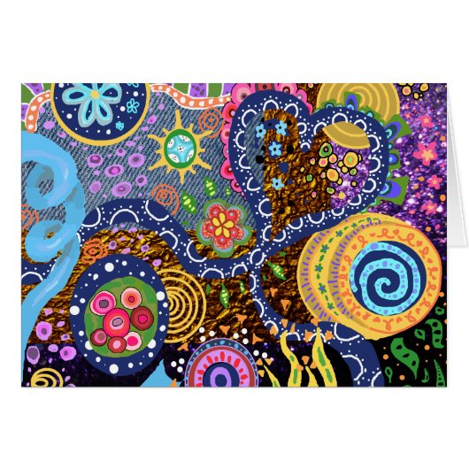 Psychedelic abstract pattern cards (Front Horizontal)