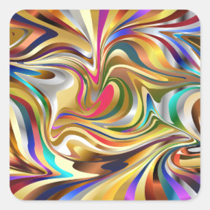 psychedelic abstract stickers