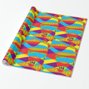 Psychedelic Abstract Wrapping Paper