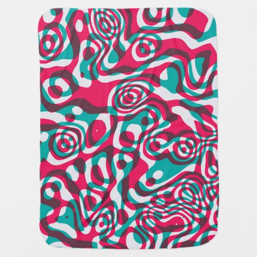 Psychedelic Acid Seamless Funky Background Baby Blanket