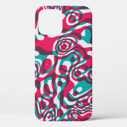 Psychedelic Acid Seamless Funky Background iPhone 12 Case