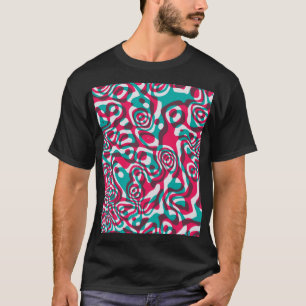 Psychedelic Acid Seamless Funky Background. T-Shirt