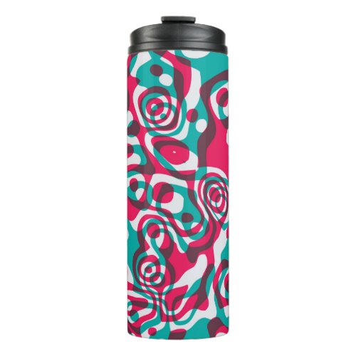 Psychedelic Acid Seamless Funky Background Thermal Tumbler