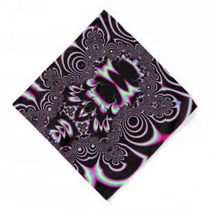 Psychedelic Acid Trip Fractal Abstract Digital Art Bandana