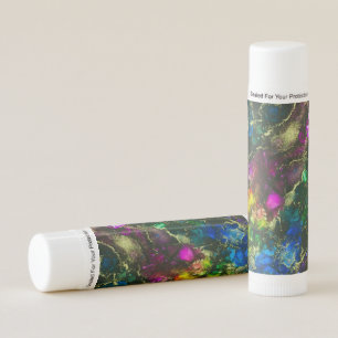 Psychedelic Alcohol Ink Abstract Painting Lip Balm