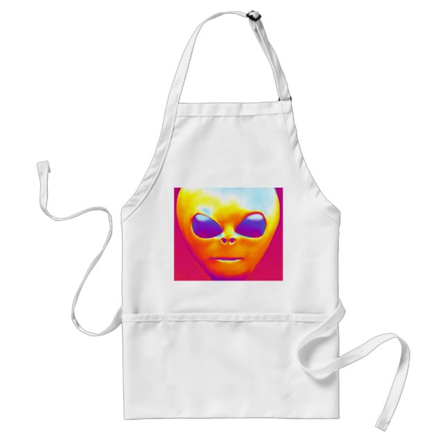 Psychedelic Alien Adult Apron (Front)