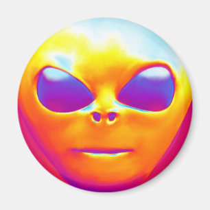 Psychedelic Alien Magnet
