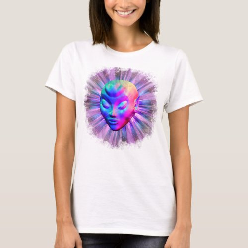 Psychedelic Alien Meditation T_Shirt