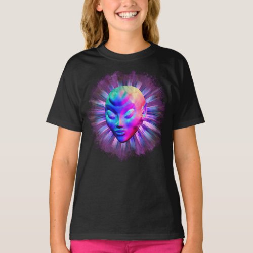 Psychedelic Alien Meditation T_Shirt