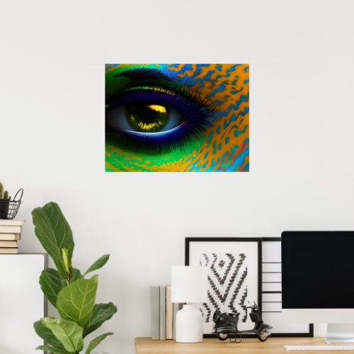 Psychedelic All Seeing Eye Poster