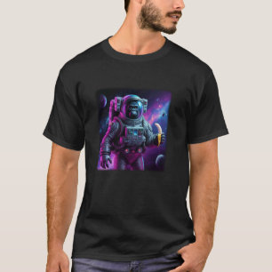 Psychedelic Ape Astronaut Graphic T-Shirt