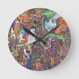 Psychedelic Art Clock