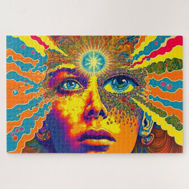Psychedelic Art Enlightenment  Jigsaw Puzzle (Horizontal)