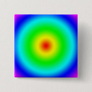 Psychedelic Art Gifts: Funky Rainbow Circles Pinback Button