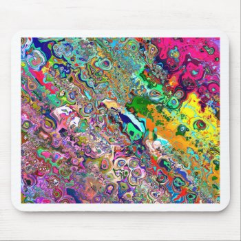 Psychedelic Art Mouse Pad by KraftyKays at Zazzle