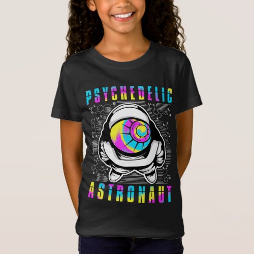 Psychedelic Astronaut Spaceship Universe Astronaut T_Shirt