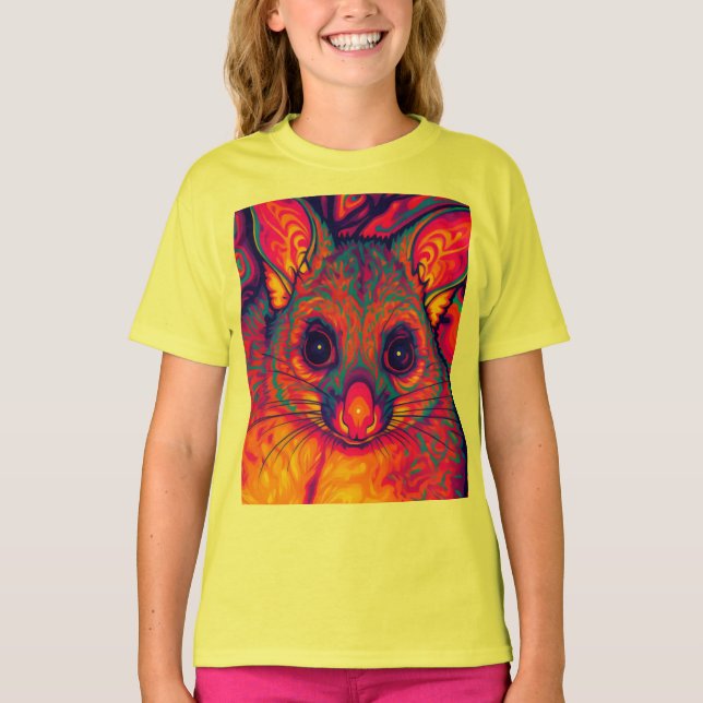 psychedelic Australian Bushtailed possum T-Shirt (Front)