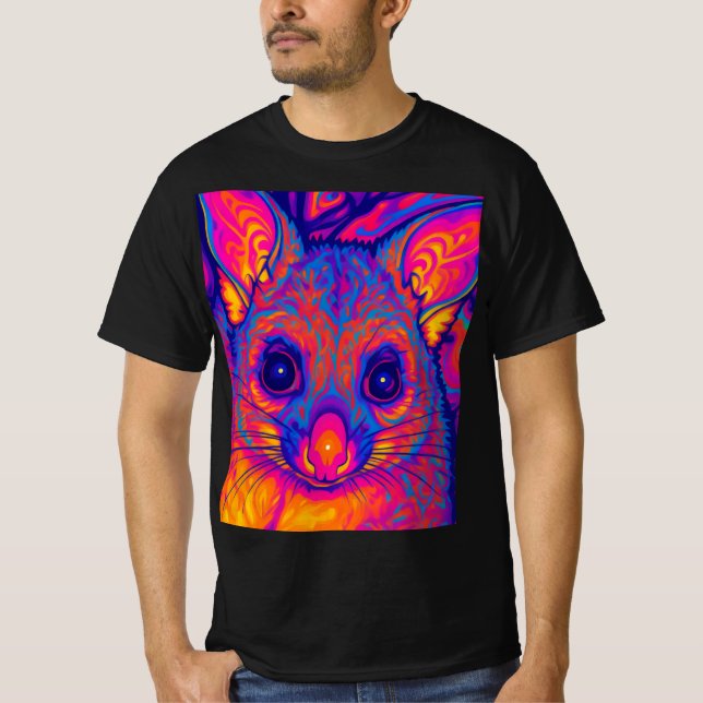 psychedelic Australian Bushtailed possum T-Shirt (Front)