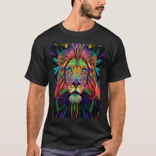 Psychedelic Awesome Lion T-Shirt