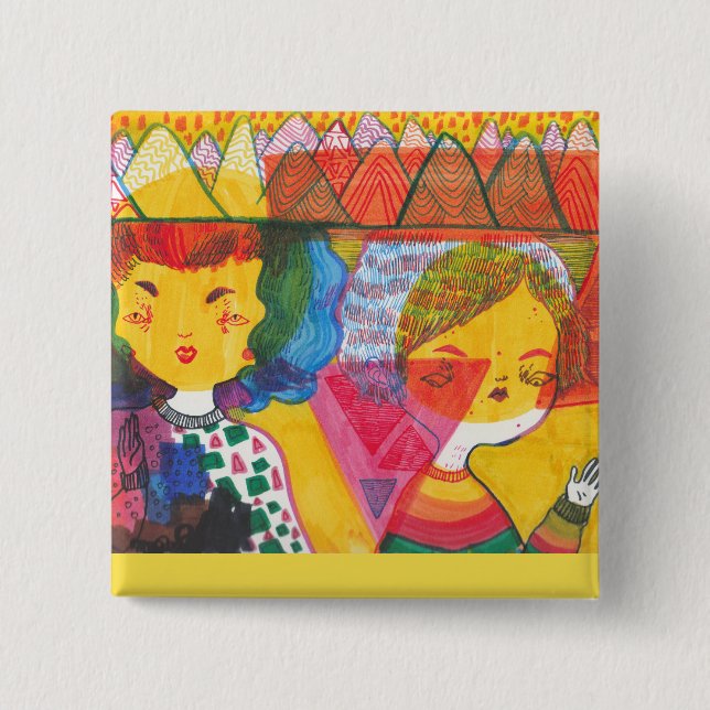 Psychedelic Babes | Pin (Front)