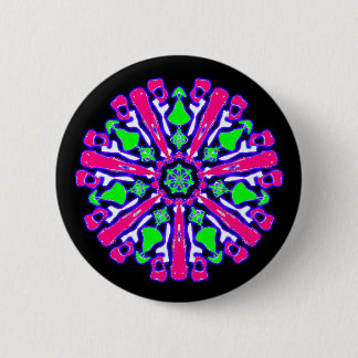 Psychedelic badge coloured n°4 pinback button