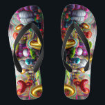 Psychedelic Balloons Colorful Created Flip Flops<br><div class="desc">Here are some custom flip flops with your own image or you can use mine either way you will be styling on the beach this summer. Make sure to bookmark this page to come back to it in the future. If you like/love our designs make sure to like or share...</div>