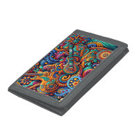 Psychedelic Batik Guitar Art–Colorful Retro Music 