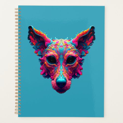 Psychedelic Best Friend - Dog Design T-shirt Planner