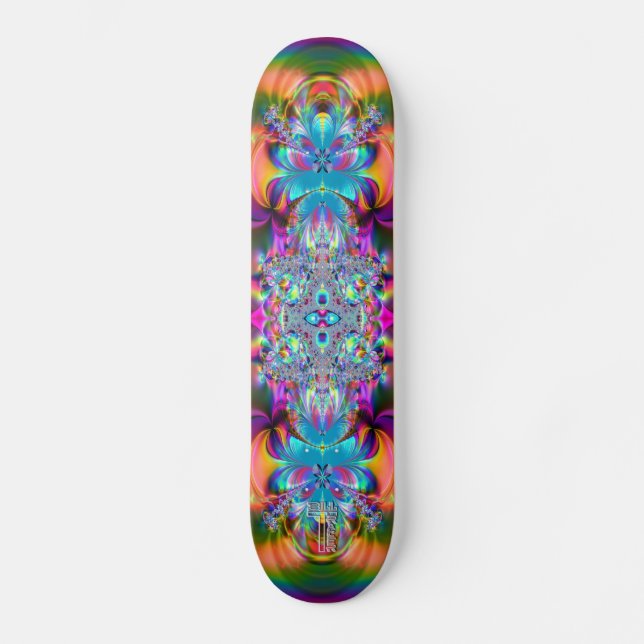 Psychedelic_Billowing_Forth_V2 Skateboard Deck (Front)