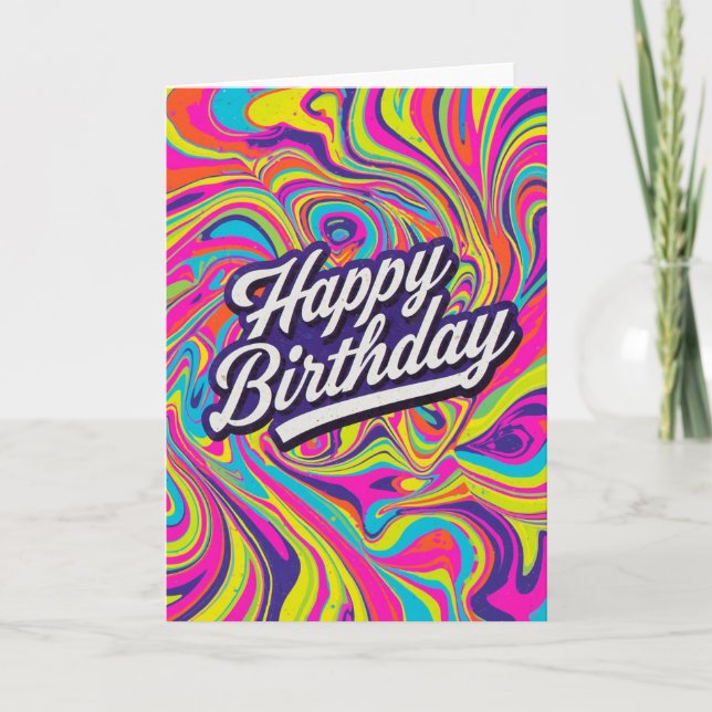 psychedelic birthday card (Front)