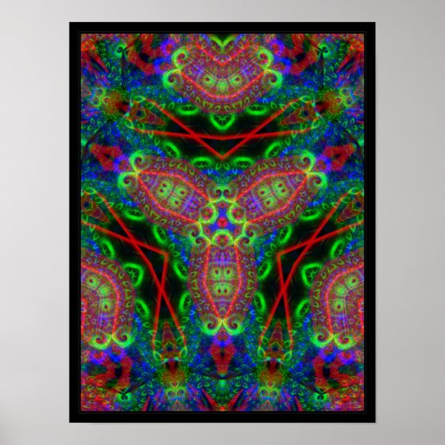 Psychedelic BlackLiTe Inspirations Poster (Front)