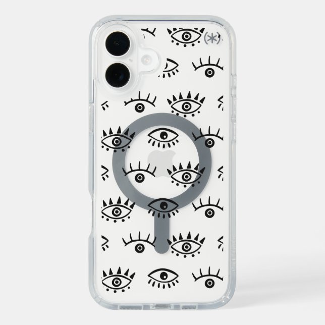 Psychedelic Blank Staring Eye Halloween Speck Case (Front)