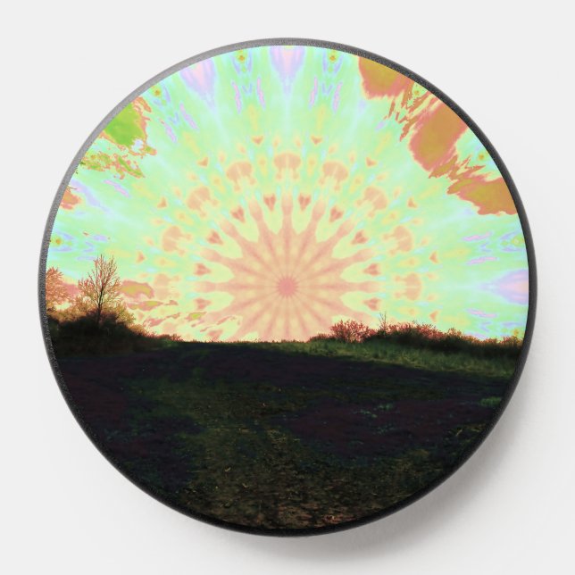 Psychedelic, Blissful Sunset Hill PopSocket (Popsocket)