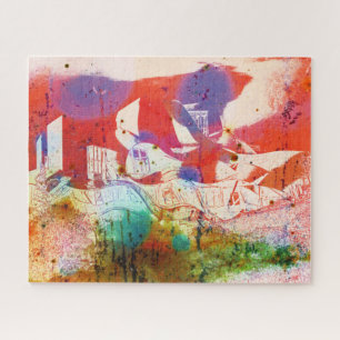 Psychedelic Bodegas Marques de Riscal SPAIN Jigsaw Puzzle