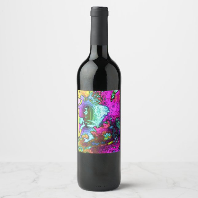 Psychedelic Bottle Label (4" x 3.5") (Front)