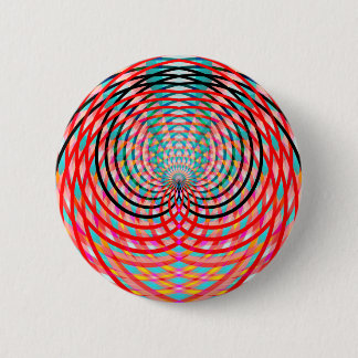 Psychedelic Braided Circles Button