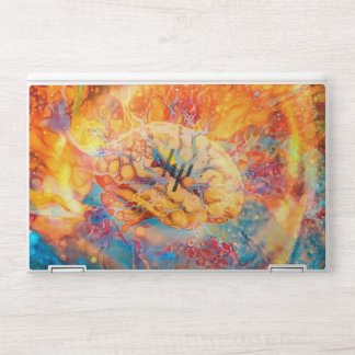 Psychedelic Brain in Vivid Colors HP Laptop Skin