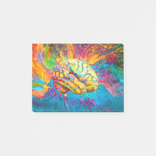 Psychedelic Brain Post_it Notes