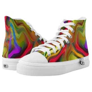 Psychedelic Breakfast High-Top Sneakers