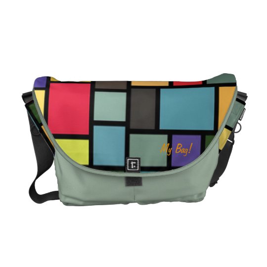 Psychedelic Brick Wall Messenger Bag