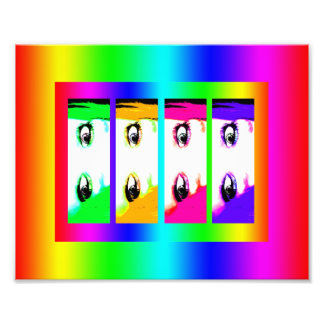 Psychedelic Bright Eyes Photo Print
