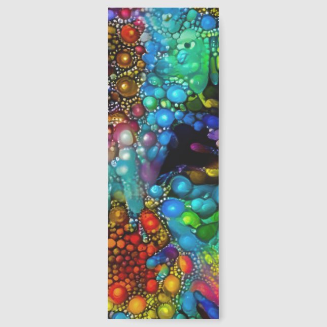 Psychedelic Bubble Burst Abstract Daisies  Bookmarks (Front)